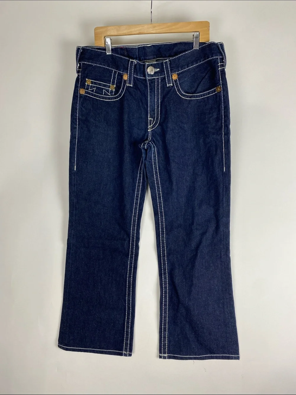 True religion jeans Bobby Big T Men’s Size 34 X 26.5”Cropped altered